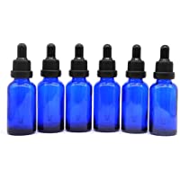 Yizhao Azul Frasco Cuentagotas Cristal 30ml- Botellas Cuentagotas con [Pipeta Cuentagotas Cristal]- para Aceite Esencial…